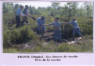 L'extraction de la tourbe (Fête de la tourbe - 22 juillet 2007) 