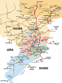 carte geographique du doubs