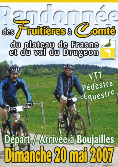 L'affiche de la 4e Randonnée des Fruitières à Comté