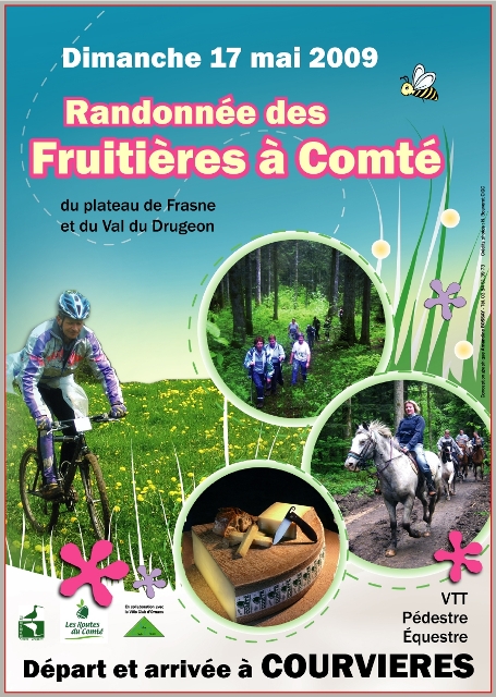 L'affiche de la 6e Randonnée des Fruitières à Comté