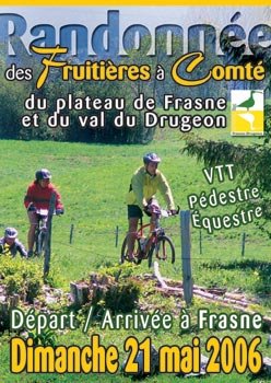 L'affiche de la Randonnée des Fruitières à Comté 2006