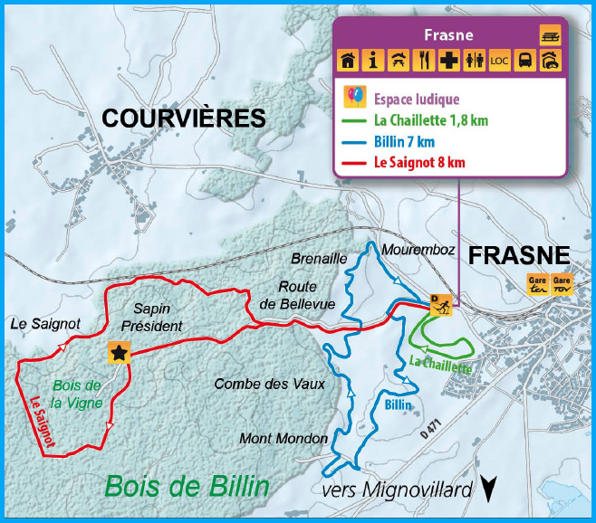 Pistes de ski de fond à Frasne