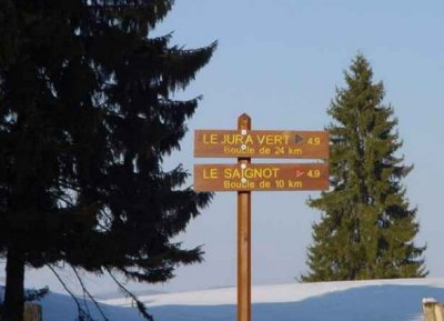 Les pistes de ski de fond à Frasne (Doubs)