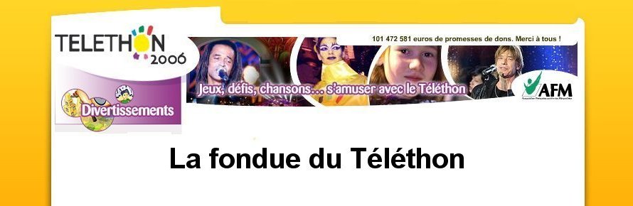 La fondue du Téléthon