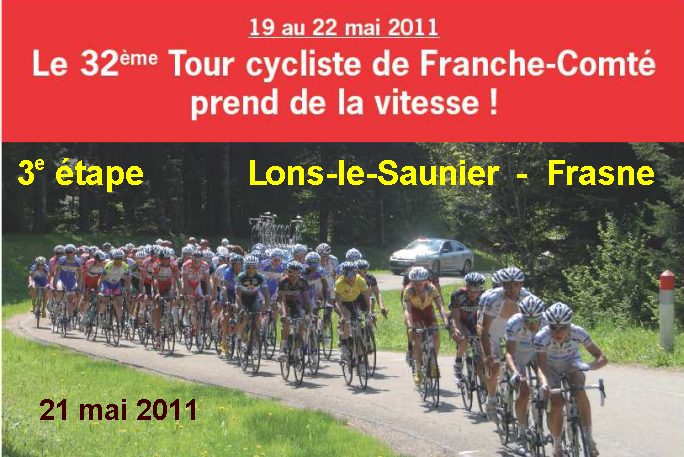 Arrive de la 3e tape du Tour cycliste de Franche-Comt.