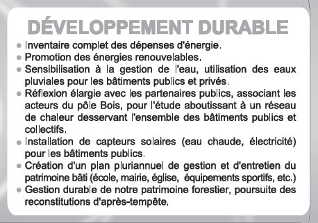 Développement durable