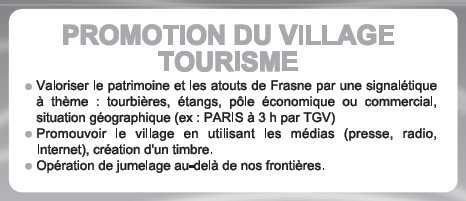 Promotion du village - Tourisme