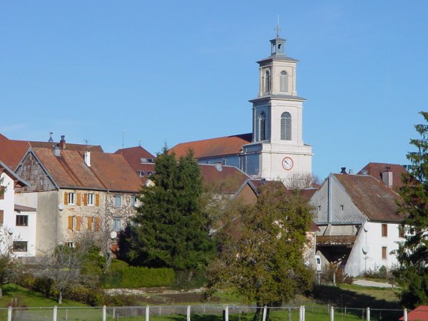 L'église de Frasne (Doubs)