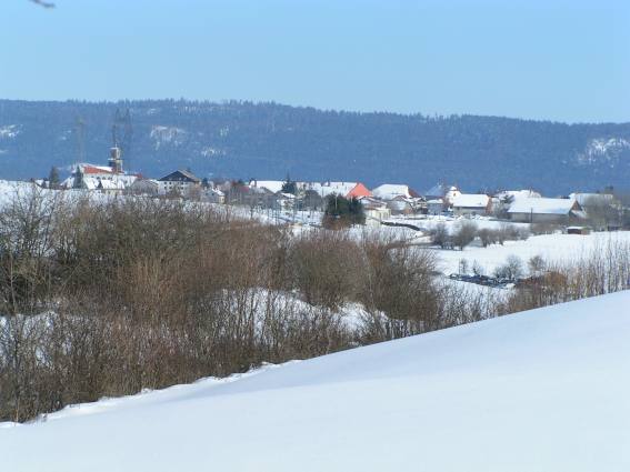 Neige à Frasne (Doubs)