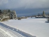 Sur les pistes de ski à Frasne (Doubs)