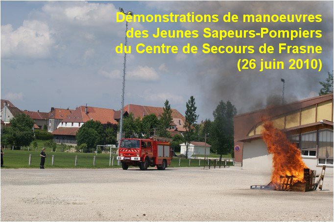 Les Jeunes Sapeurs-Pompiers du Centre de Secours de Frasne (Doubs)