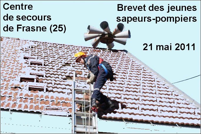 Brevet de Jeunes Sapeurs-Pompiers au Centre de Secours de Frasne (Doubs) le 21 mai 2011.